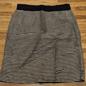 Loft Striped Pencil Skirt